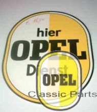 Dealer bord "Hier Opel Dienst"
