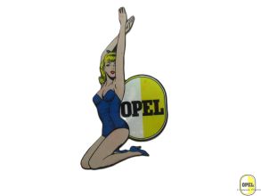 Sticker label Pin up girl